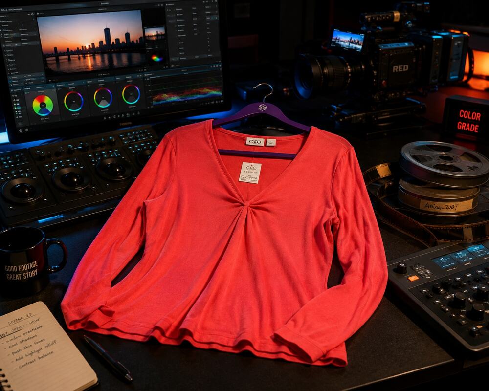 Cato Twist Front Long Sleeve Top Women's XL NWT Coral Pink Lightweight Knit